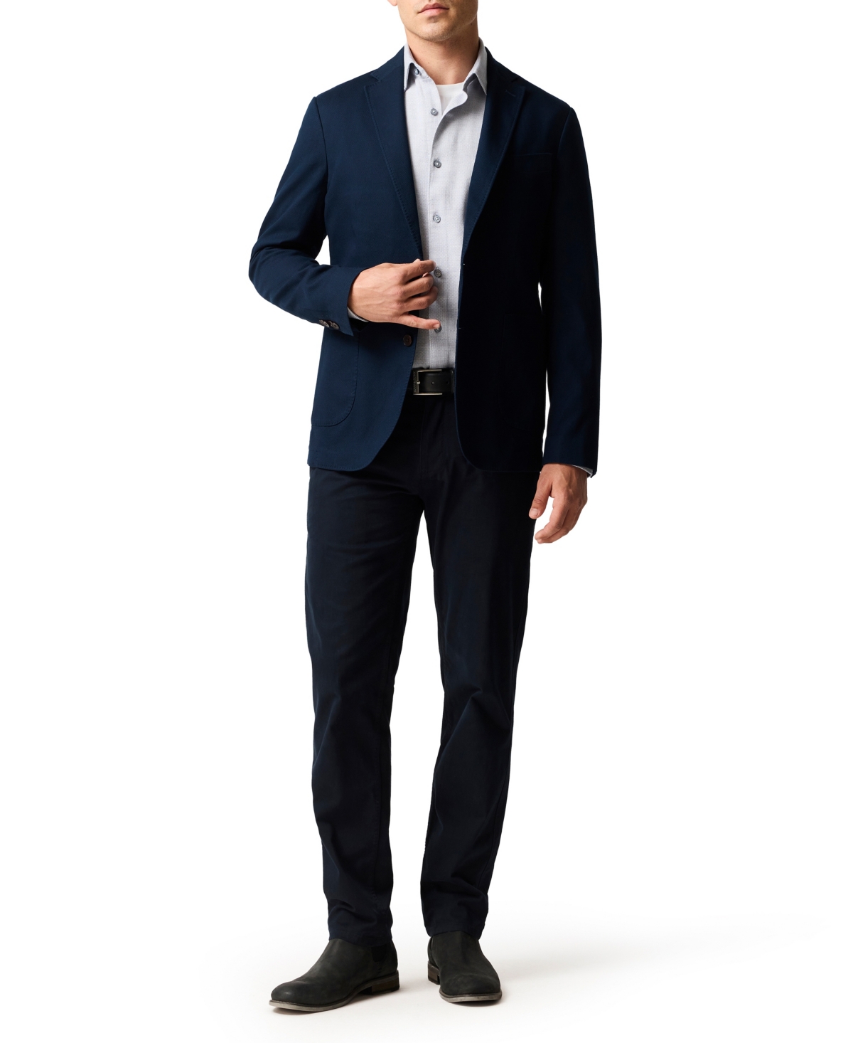 Rodd & Gunn Airtex Sports Fit Shirt In Black