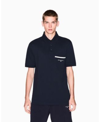 A|X Armani Exchange - Men's Pique with Pocket Graphic Polo Shirt