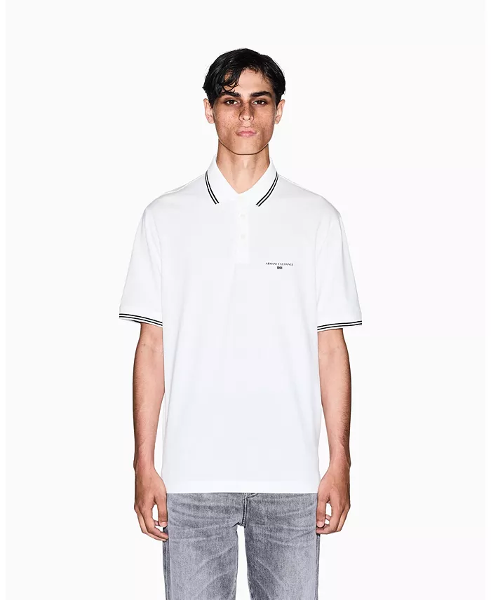 Men's Jersey Collar Tipping Polo Shirt - thumbnail 6