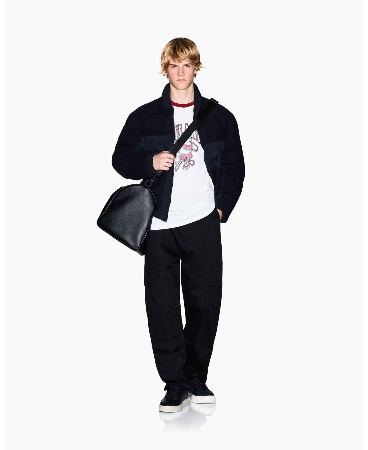 A|X Armani Exchange Men's Retro Milano Eagle T-Shirt