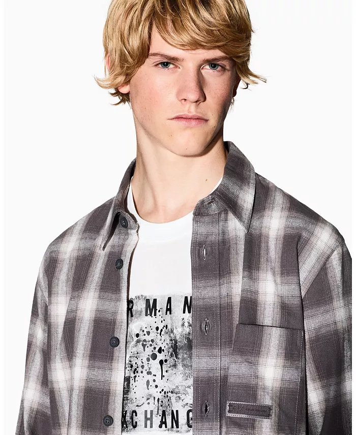 Men's Grid Box Splatter Graphic T-Shirt - thumbnail 4