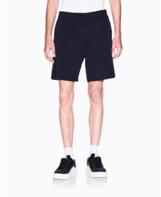 A|X Armani Exchange - Men's Drawstring Fleece with Leg Graphic Shorts