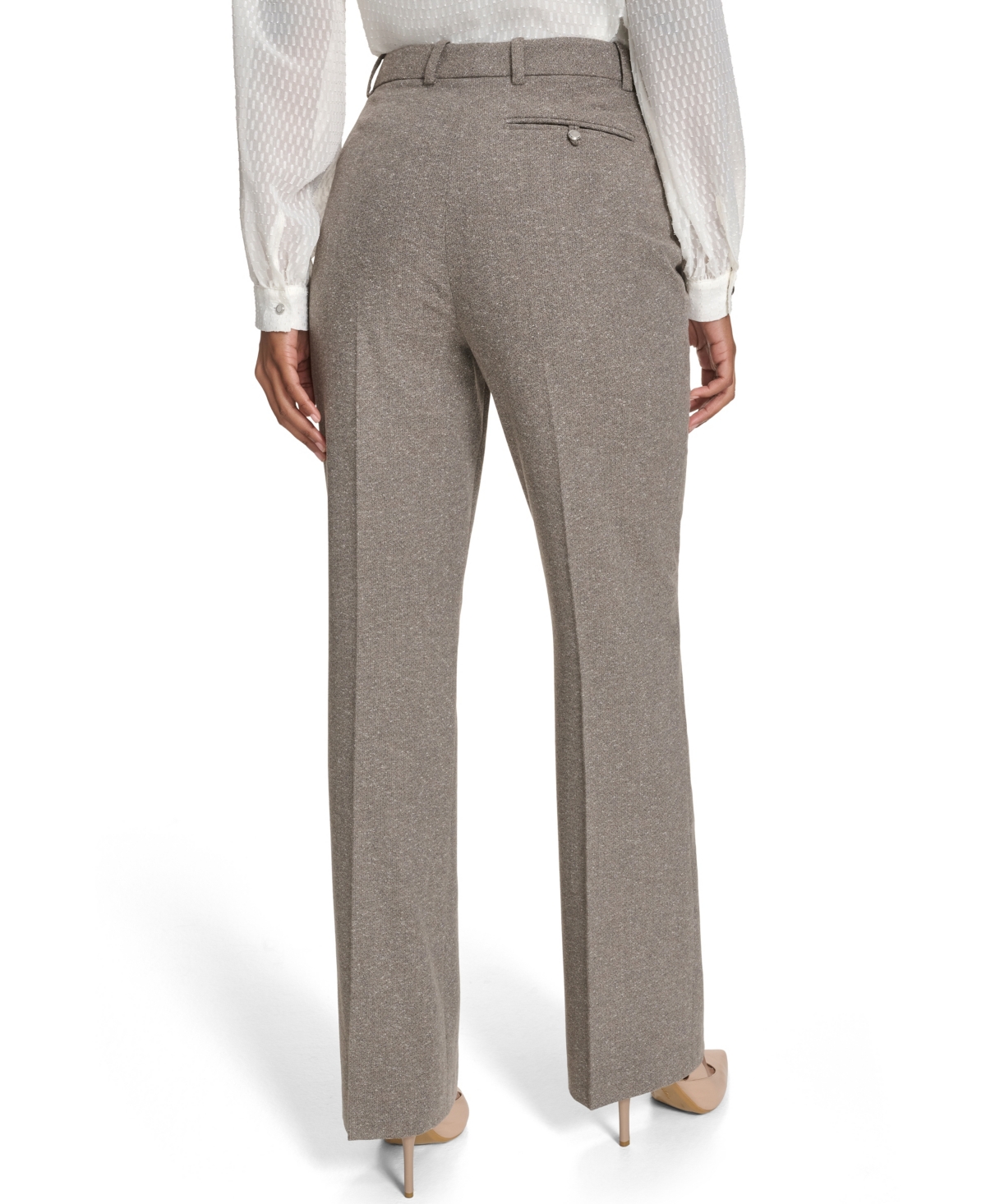 Calvin Klein Women's Modern Fit Pants In Brown