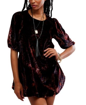 Free People - Women's Maye Printed Crewneck Tunic Top