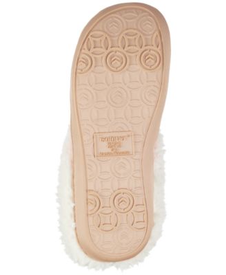 Women's Quilted Chevron Velour Slippers