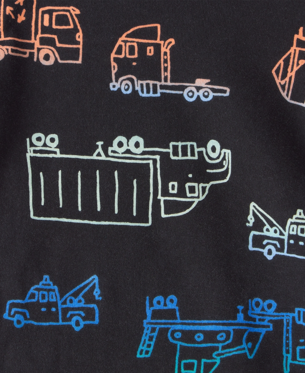 Carter's Boys Toddler 4-Piece Truck Loose Fit Long-Sleeve Top and Pants Pajama Set