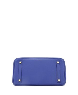 Birkin 30 Handbag Blue Togo with Gold Hardware