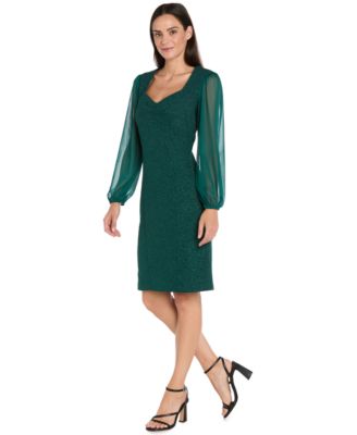 Women's Long-Sleeve Sheath Dress