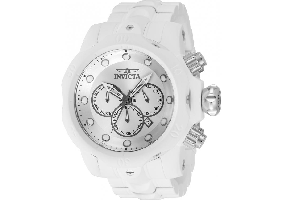 Invicta Men's 48224 Venom Quartz Chronograph Silver Dial Watch
