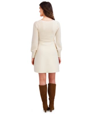 Women's V-Neck Sweater Dress