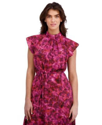 Women's Mock Neck Midi Dress