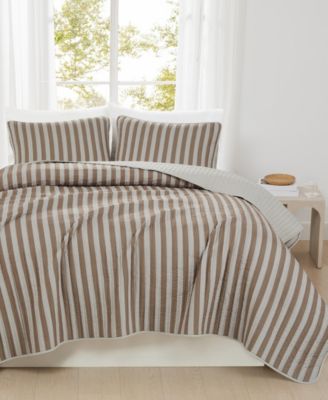 Weston Stripe 3-Pc. Quilt Set, King