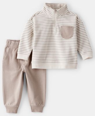 Carter's - Baby Boys 2-Piece Long-Sleeve Top and Joggers Set