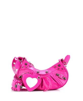 XS Le Cagole Giant Studs Shoulder Bag Embossed Leather