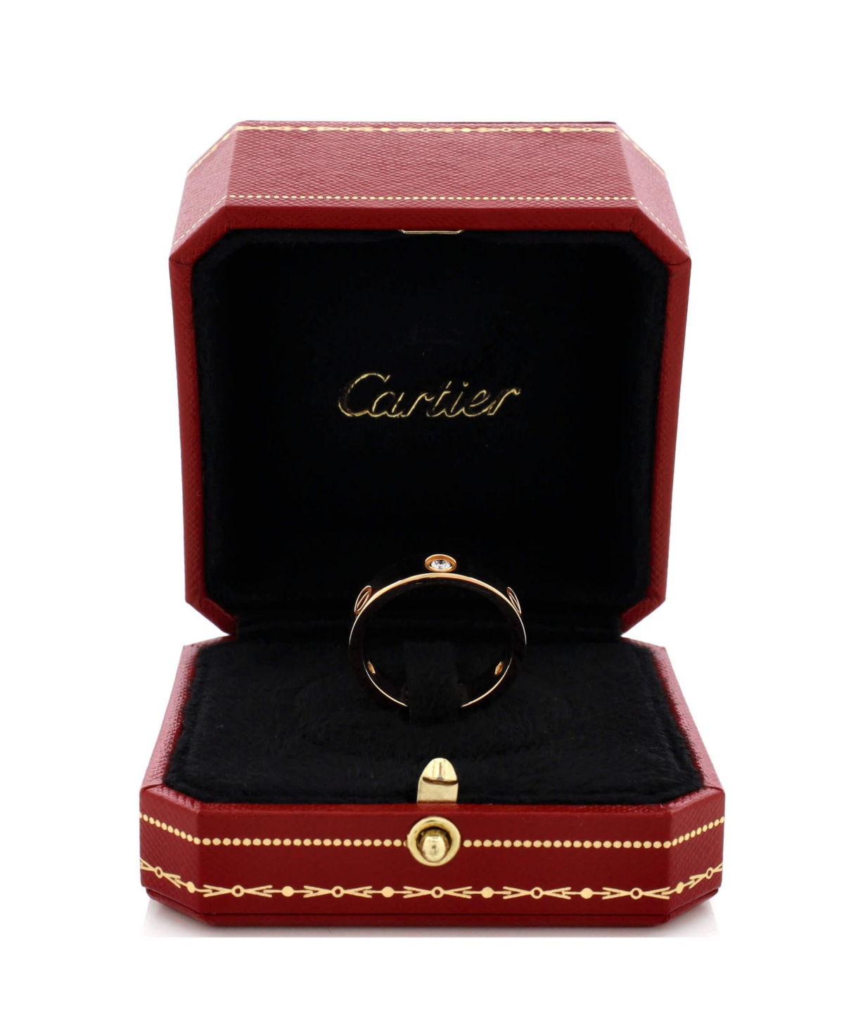 Pre-Owned Cartier Love 3 Diamonds Band Ring
