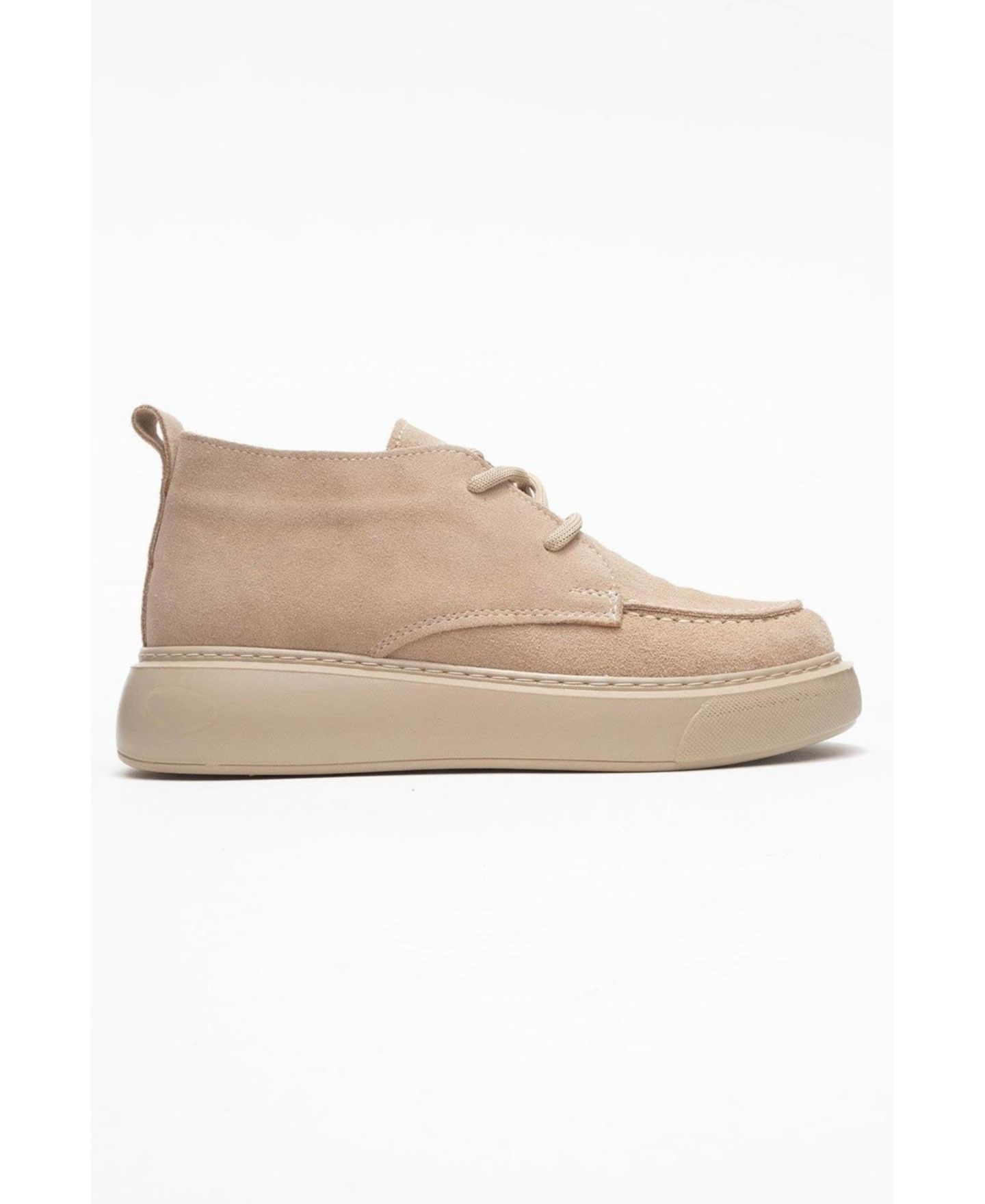 Женские ботинки Forever & Always Shoes Lilya Leather Chukka Boot, цвет: Бежевый замшевый кожаный — фото 2