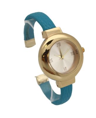 Turquoise Petite Gold Tone Bangle Bracelet Watch