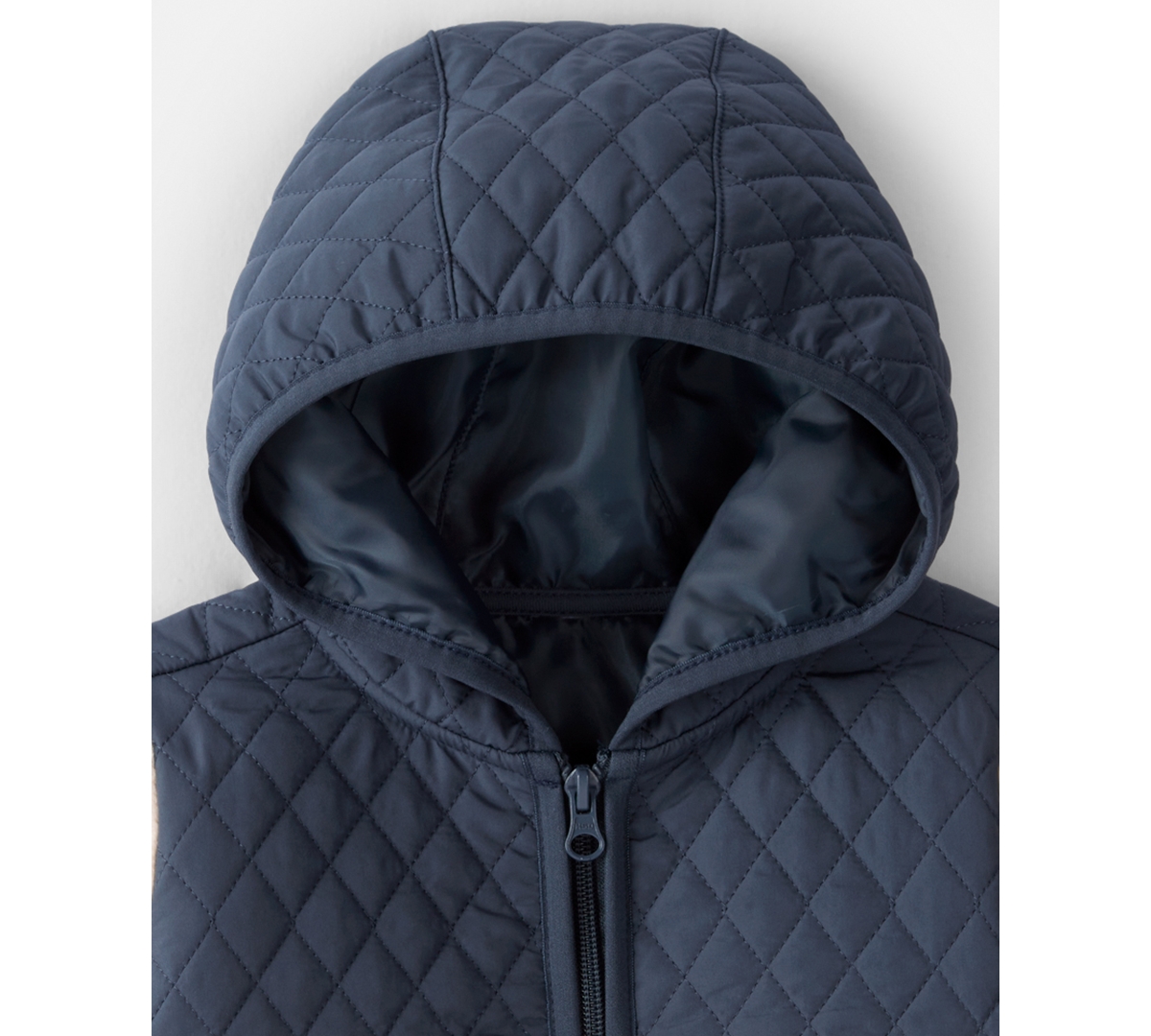Carter's Boys Toddler 2t-5t Color Block Hooded Zip-up Jacket In Neutral