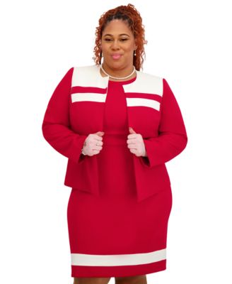 Seam Women's Crewneck Stripe Detail Sheath Dress