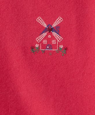 Girls' Toddler 2T-5T Floral Windmill Long-Sleeve T-Shirt and Leggings, 2-Piece Set