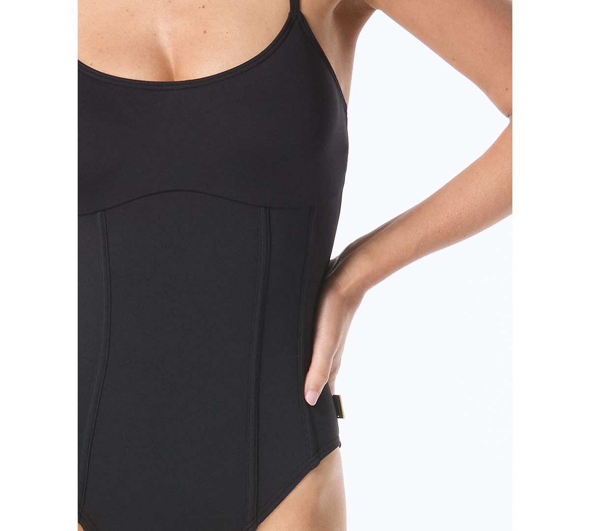 Vince Camuto Women's Corset One Piece Swimsuit In Blue