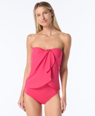 Strapless Draped Tankini Top