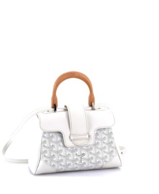 Mini Saigon Top Handle Bag Coated Canvas with Leather