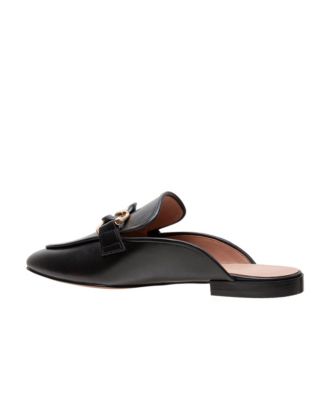 ALICIA Women's Belted Mule with Resin Chain