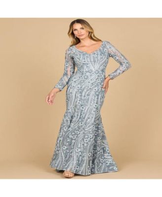 Women's Mermaid, Long Sleeve Gown