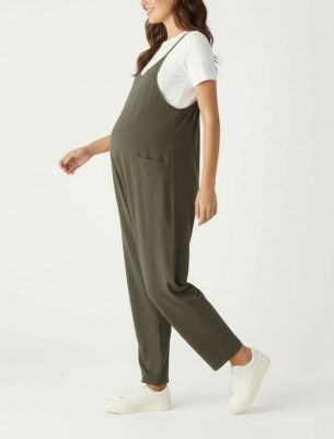 Women's Sleeveless Relaxed Fit Maternity Jumpsuit