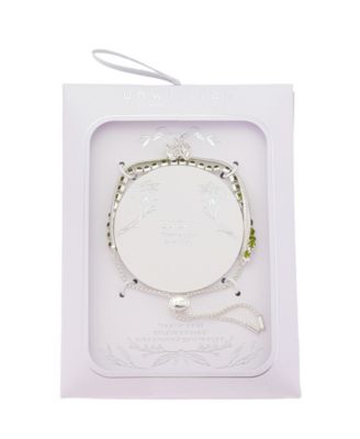 Cubic Zirconia And Crystal Elephant Adjustable Bolo Bracelet