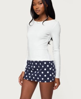 Women's Savi Boat Neck Long Sleeve Top