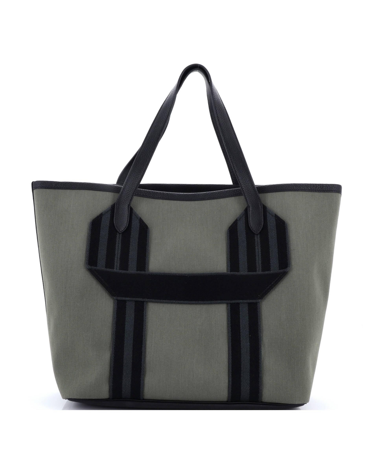 Pre-Owned Hermes Pursangle Tote Canvas with Leather