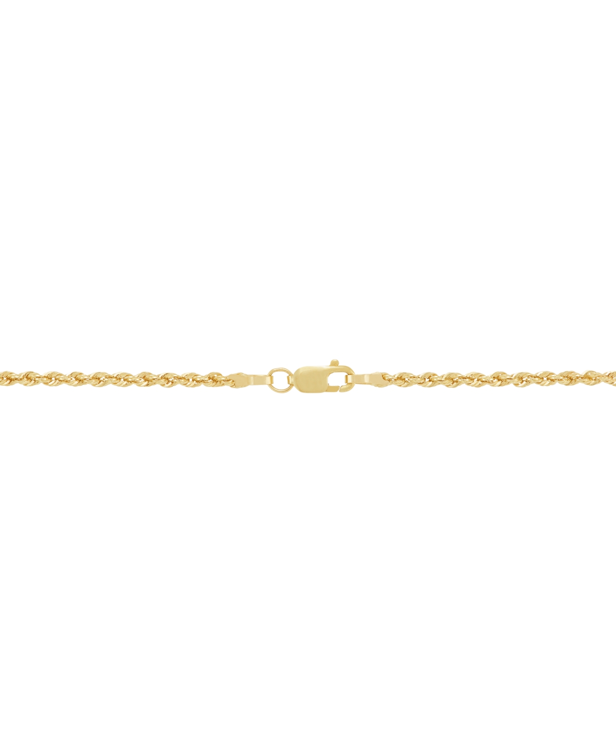 Macy's Polished Shrimp Taper Bar Pendant Necklace In 10k Yellow Gold In Gold