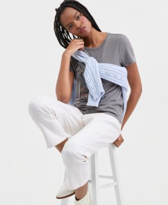 Women's Mid-Rise Sweet Crop Jeans