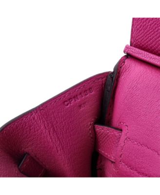 Birkin 30 Handbag Pink Epsom with Palladium Hardware