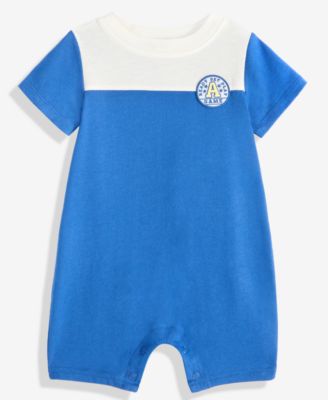 First Impressions - Baby Boys Sport Patch Sunsuit
