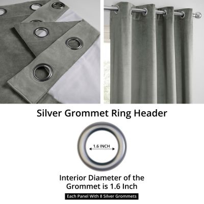 Grommet Signature Velvet Blackout Curtain