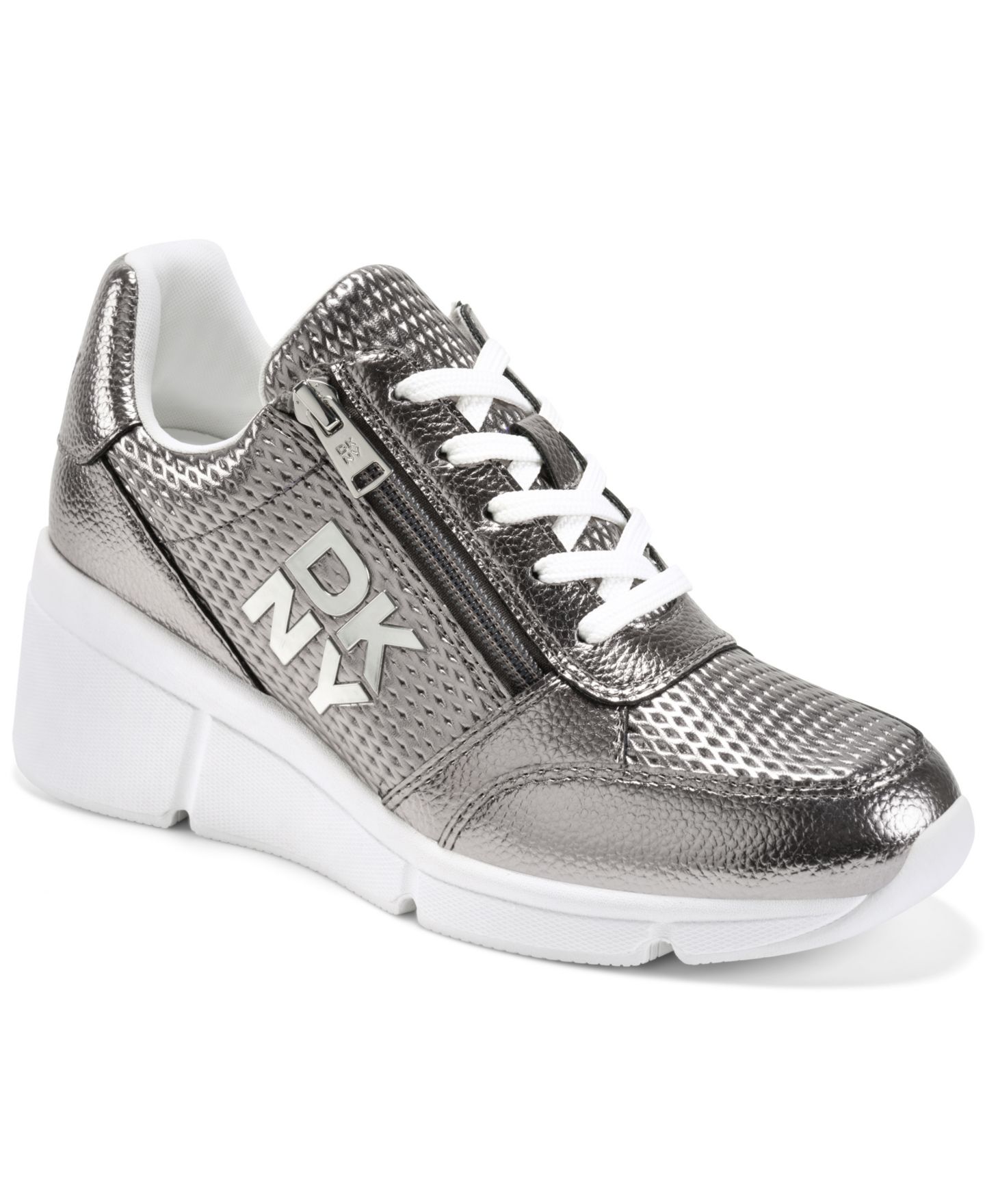 Женские кроссовки DKNY Sorvino Wedge, цвет: Nickel — фото 1