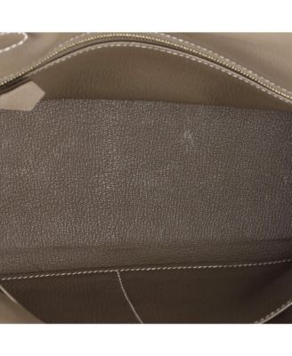 Kelly 28 Handbag Grey Togo with Gold Hardware