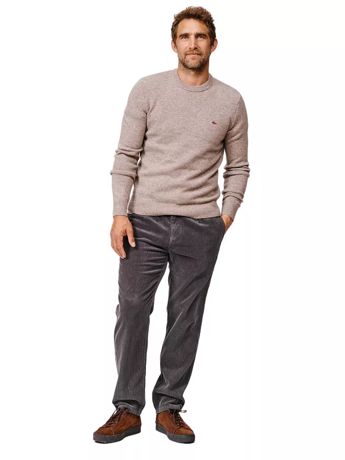 Men's Phillips Lambswool Crew Neck Sweater - thumbnail 2
