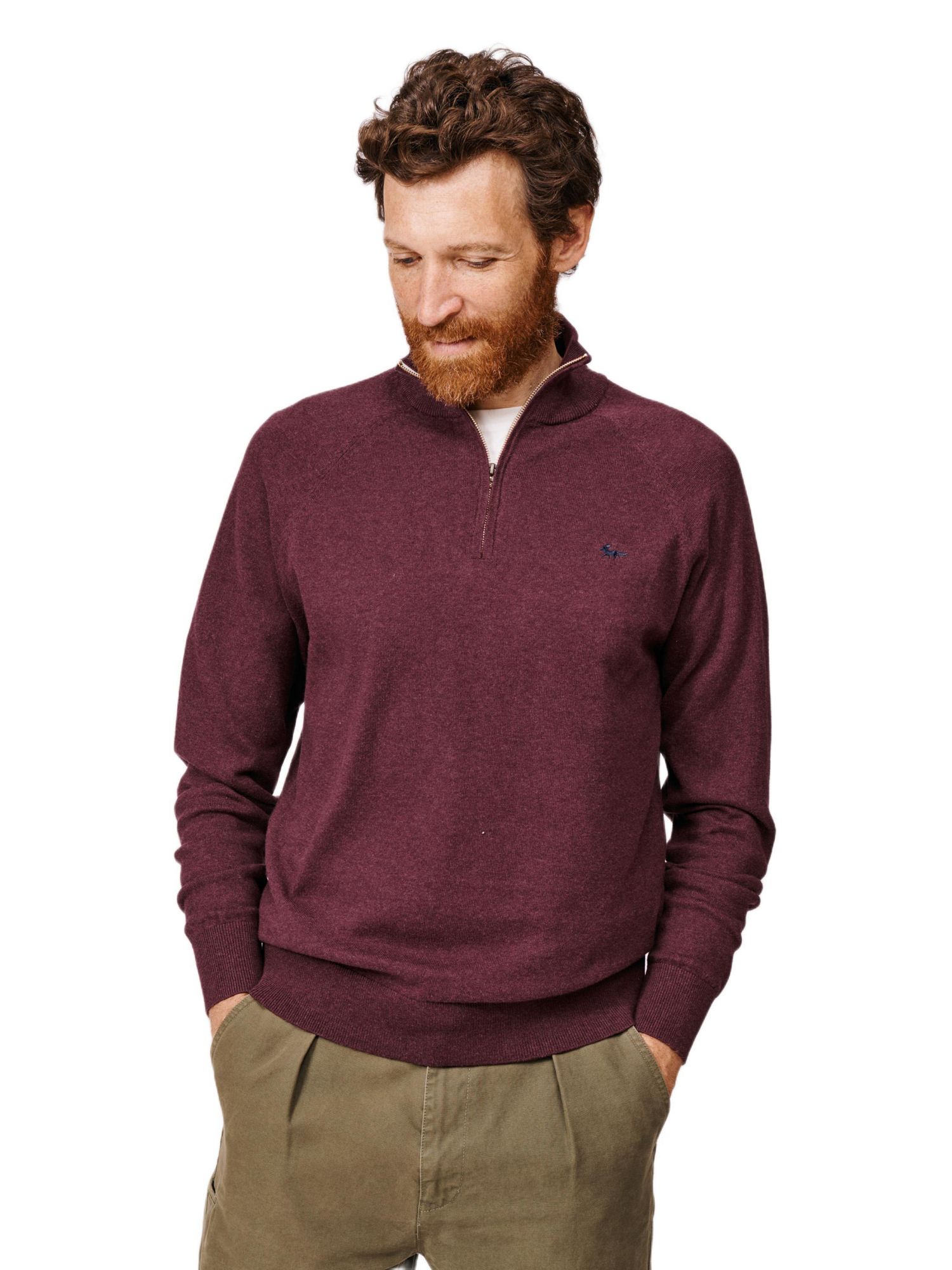 Men's Bonby Zip Neck Sweater