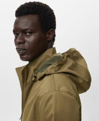 Men's Water-Repellent Hooded Parka