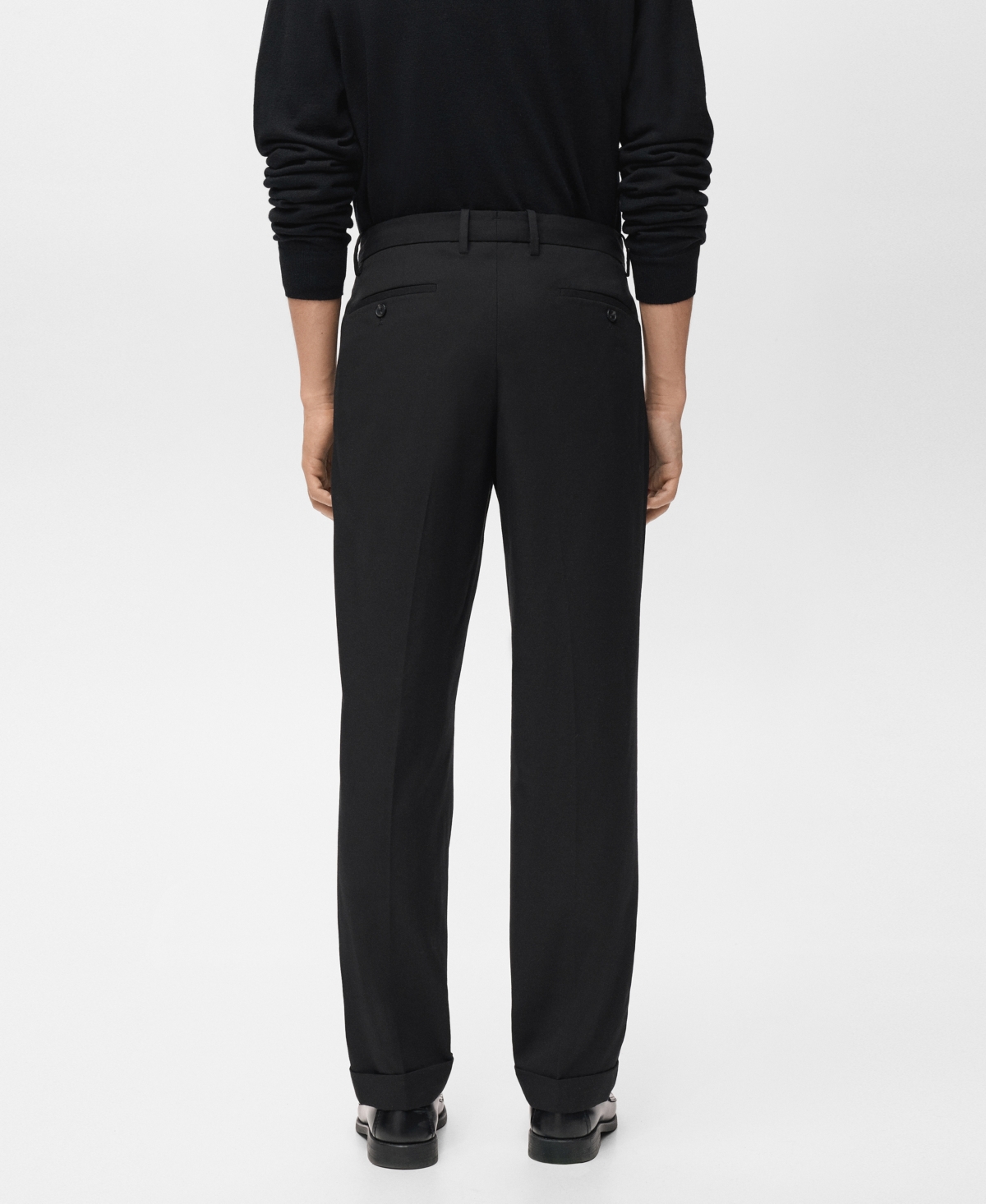 Mango Men's Regular-Fit Pleated Pants