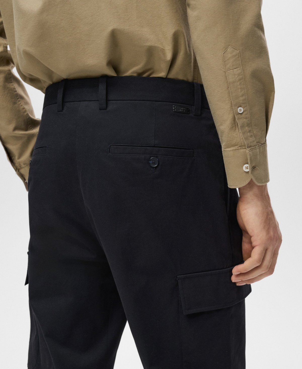 Mango Men's Regular-Fit Cotton Cargo Pants