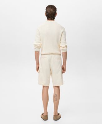 Men's Cotton Lyocell Cargo 10" Bermuda Shorts