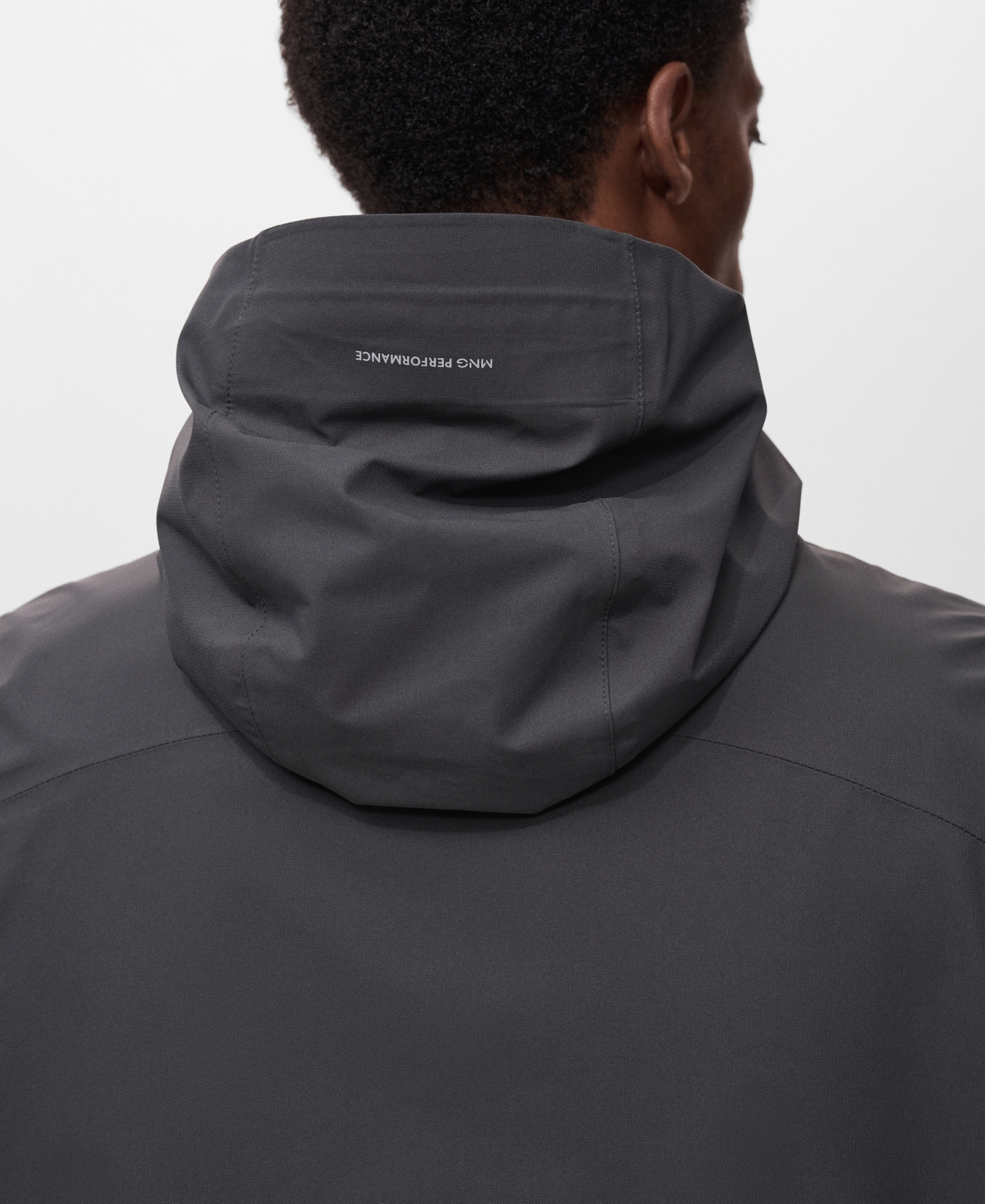 Mango Men's Water-Repellent Hooded Jacket