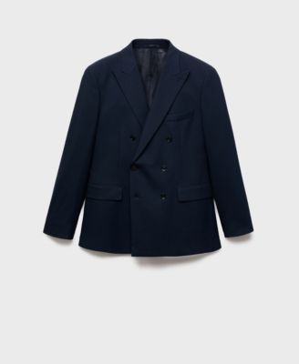 Men's Monaco Double-Breasted Slim-Fit Suit Blazer