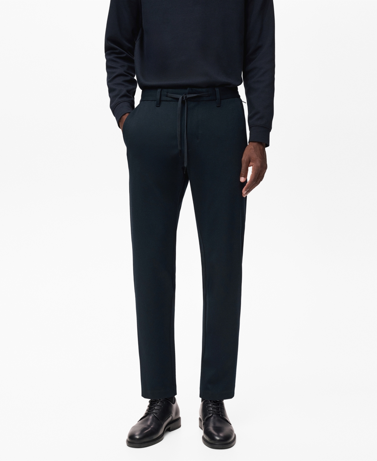 Mango Men's Stretch Fabric Slim-Fit Pants