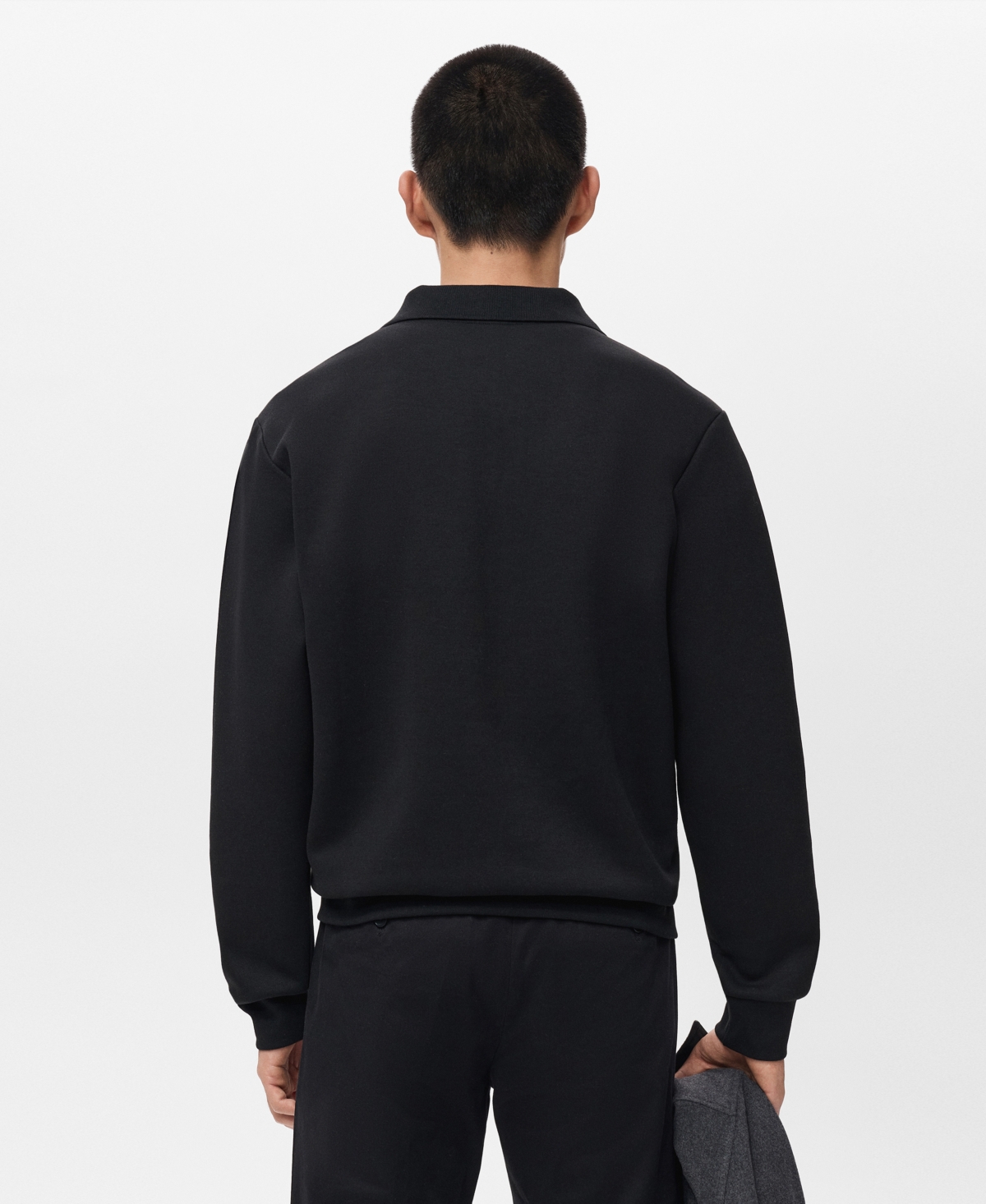 Mango Men's Regular-Fit Polo Sweatshirt